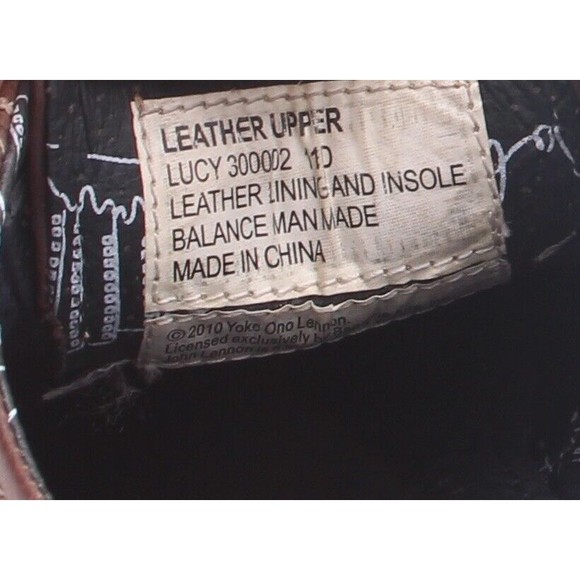 John Lennon Shoes Mens Size 11D Lucy Oxfords Leather Lace Up Brogue 2010 - Picture 10 of 10